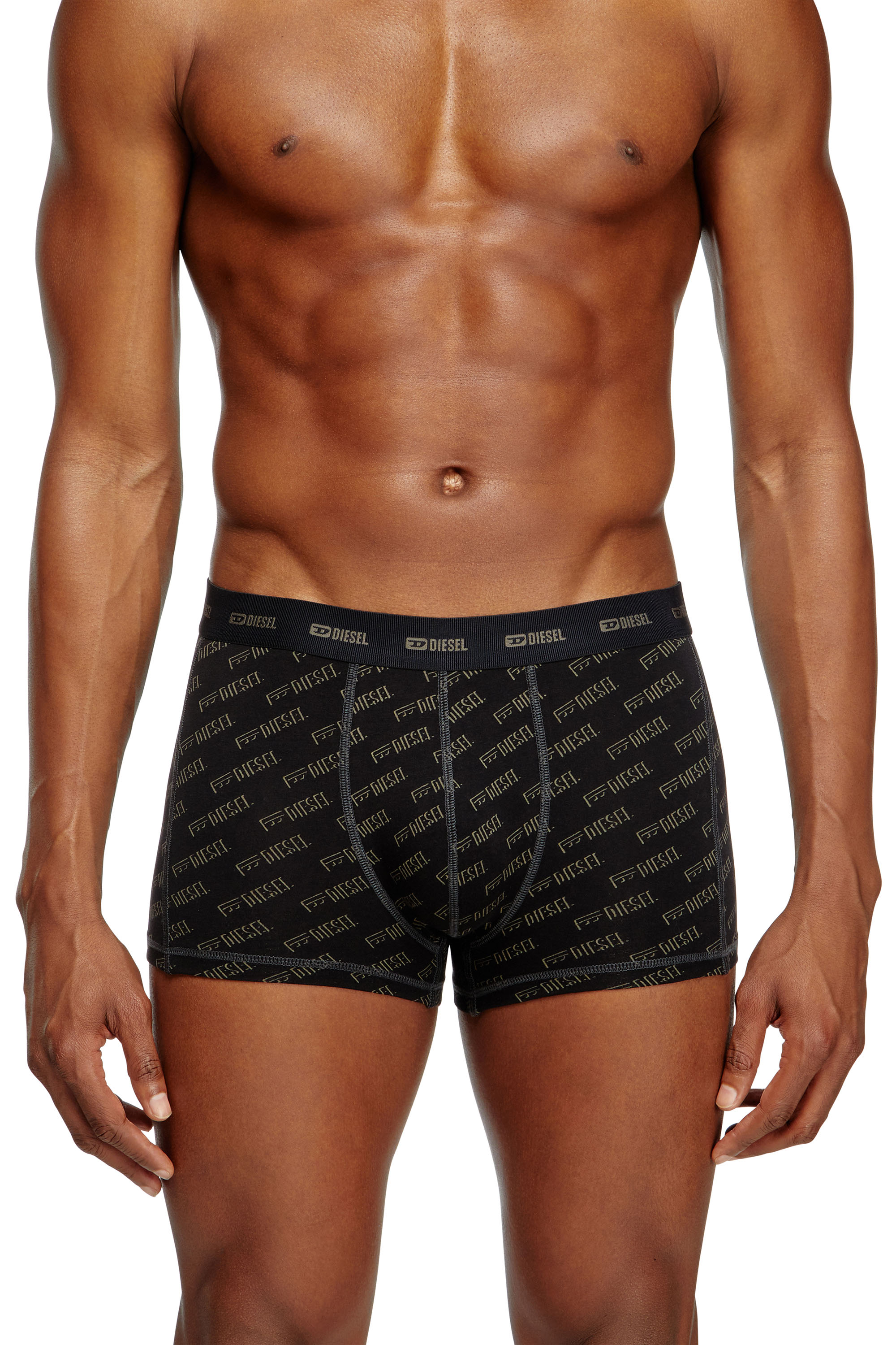 Diesel - DAMIEN-UTLT-3PACK, Man's 3-pack boxer briefs with stylised logo in Black/Brown - 2