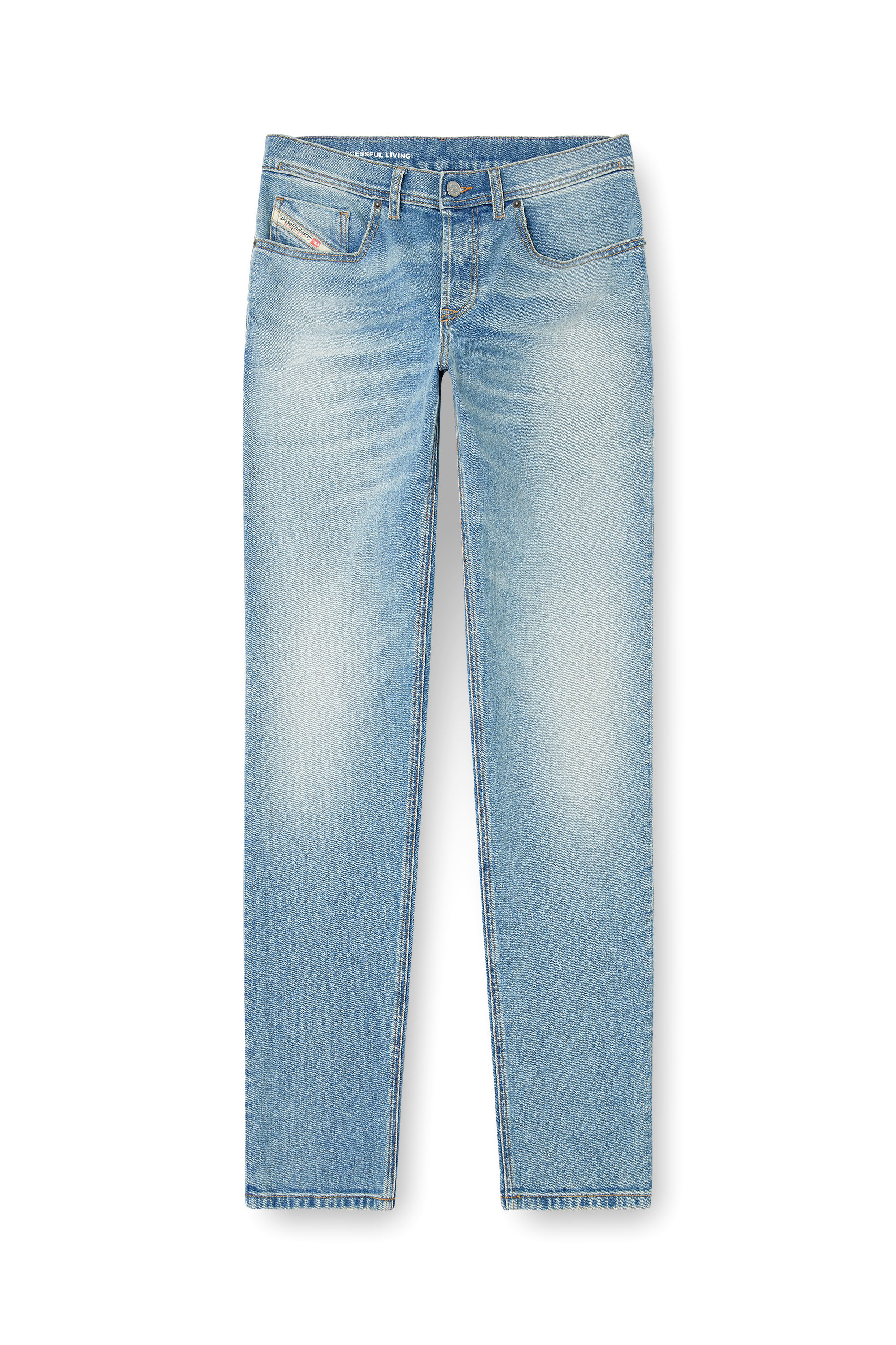 Diesel - Regular Jeans 2023 D-Finitive 0DBEH Hombre, Azul Claro - 3