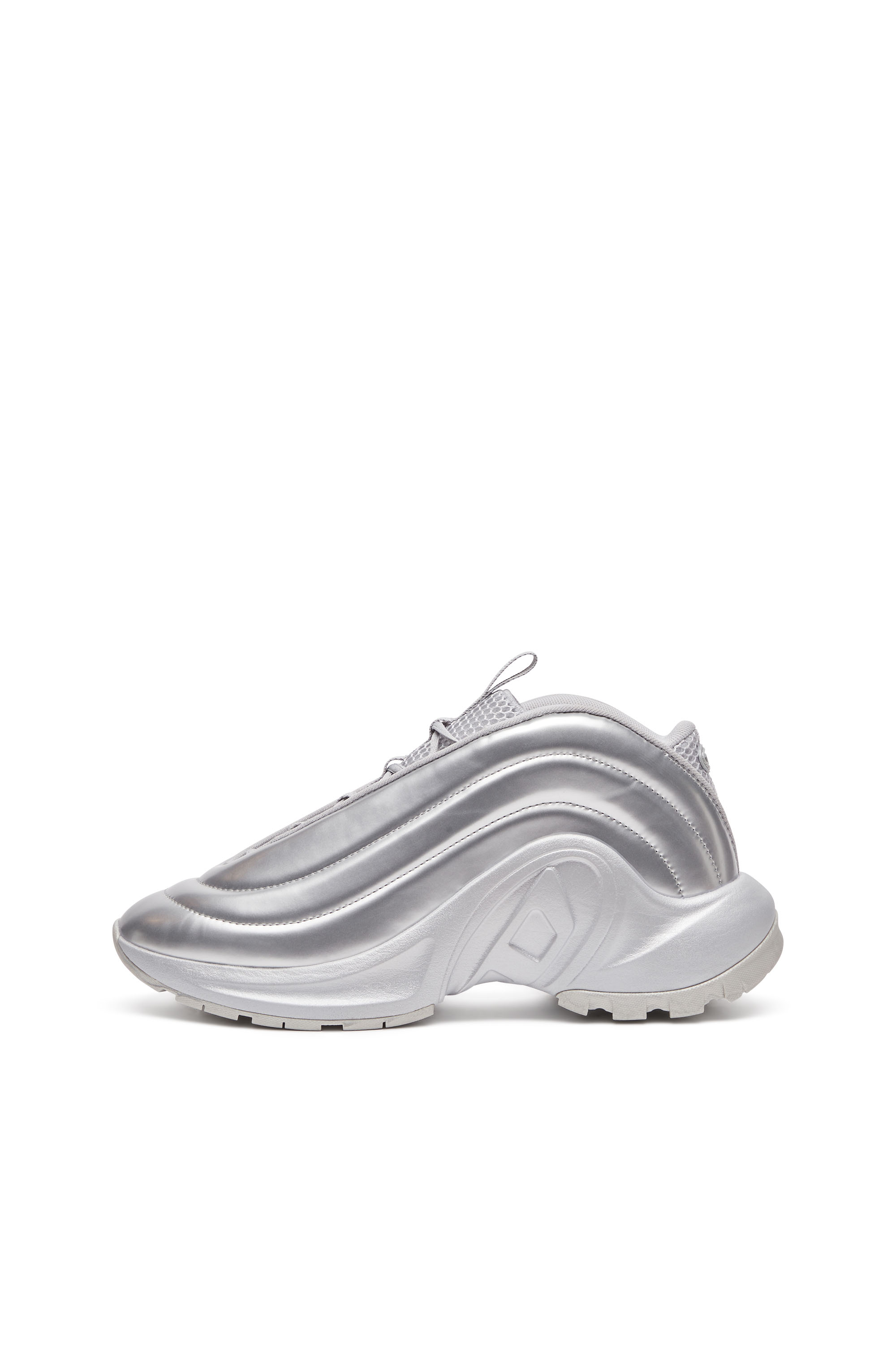 Diesel - S-D-RUNNER X, S-D-Runner-Deportivas sin cordones con empeine Oval D Unisex in Plateado - 2