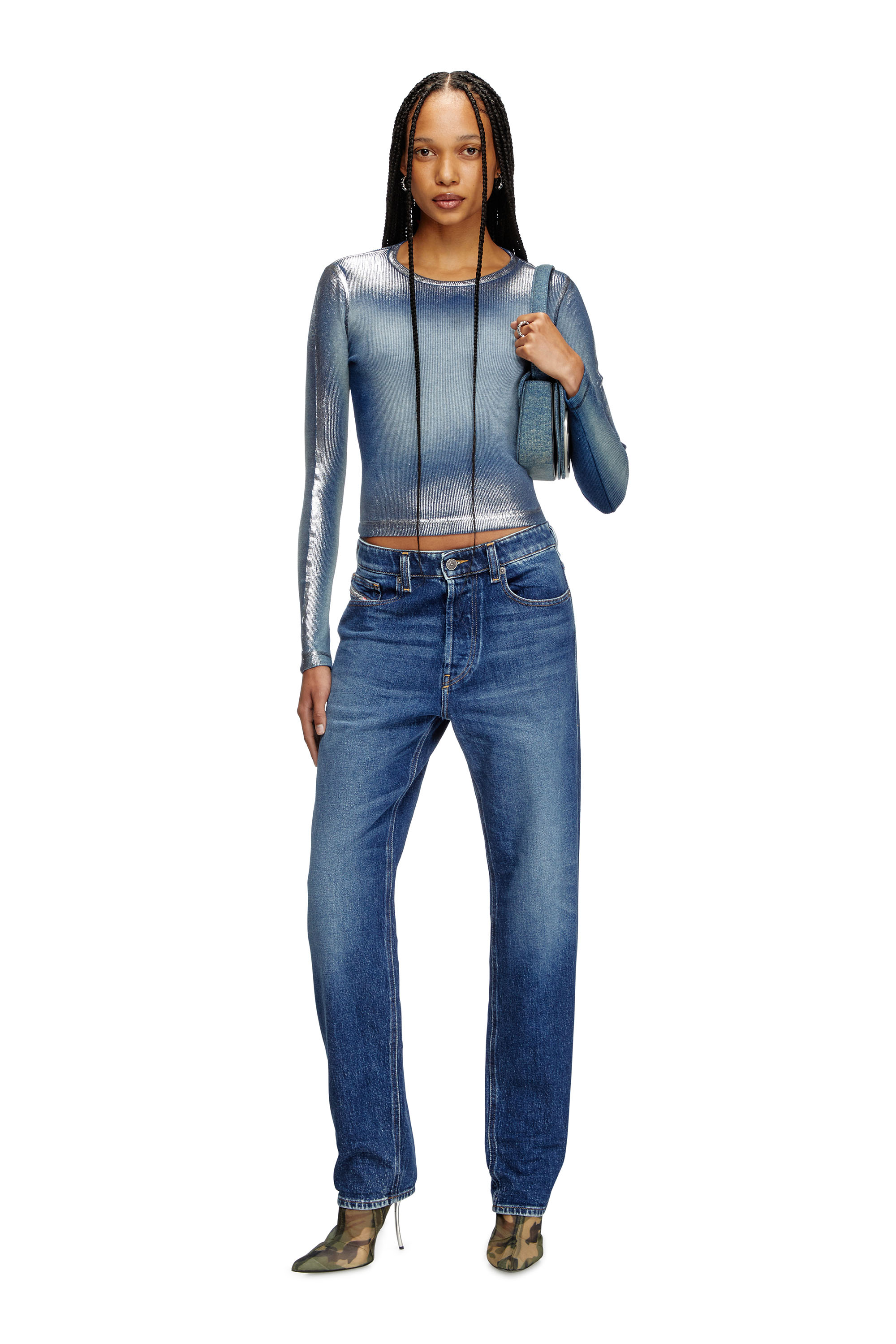Diesel - Woman's Regular Jeans 1988 D-Ark 09L21, Medium blue - 2