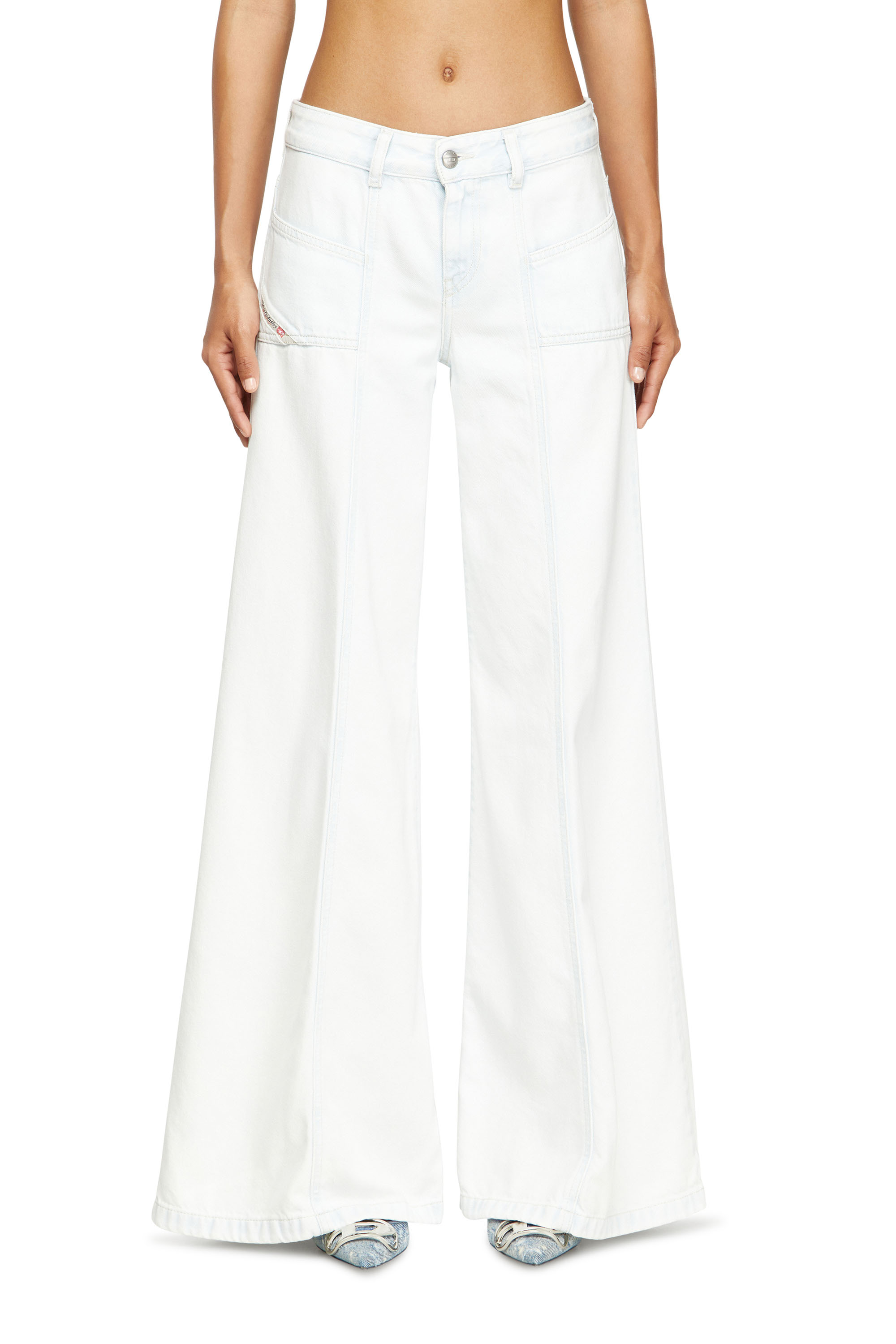 Diesel - Woman's Flare Jeans D-Akii 09M08, White - 2